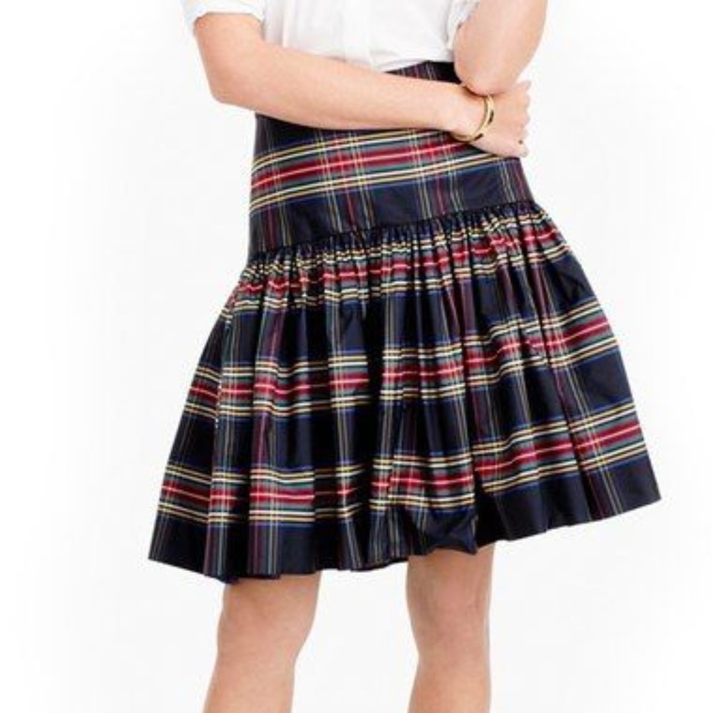 J. Crew NWT Tartan Taffeta Skirt - Insta-famous!